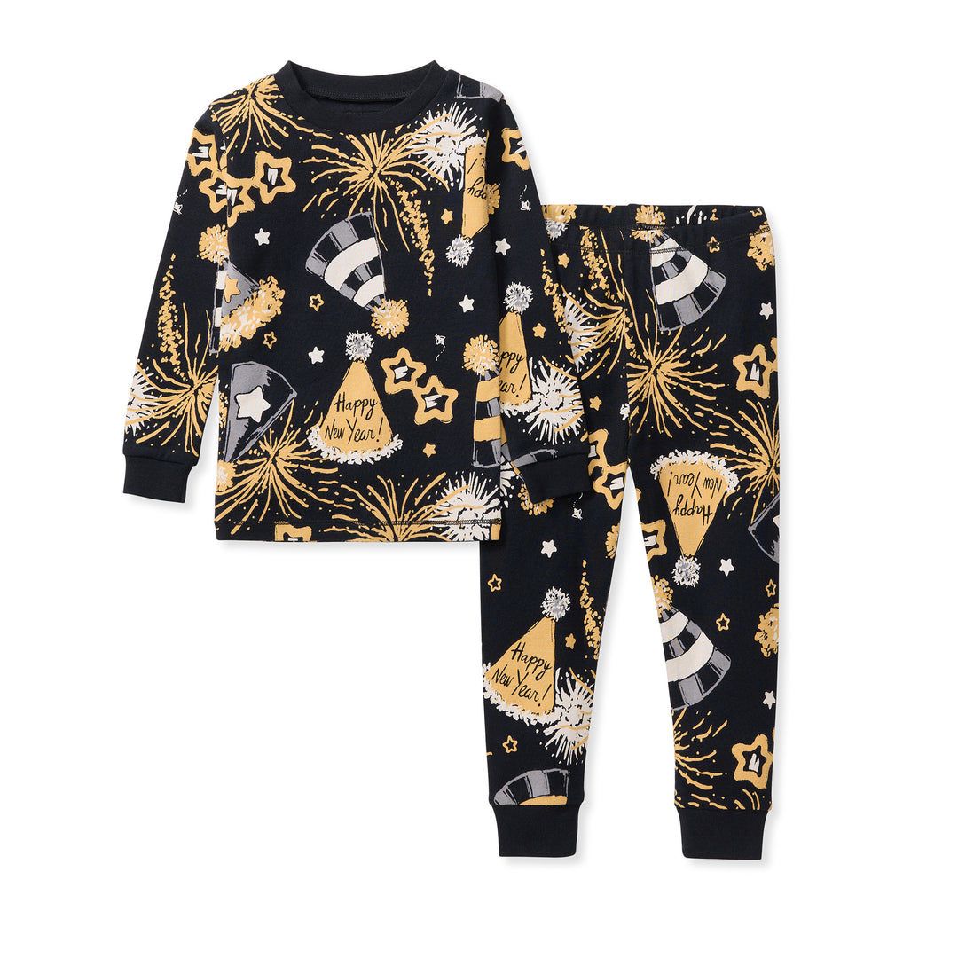 NYE Party Organic Cotton Two-Piece Pajamas