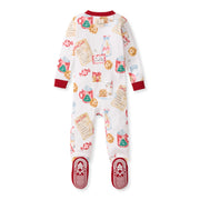 Cookies For Santa Organic Cotton Sleeper Footed
