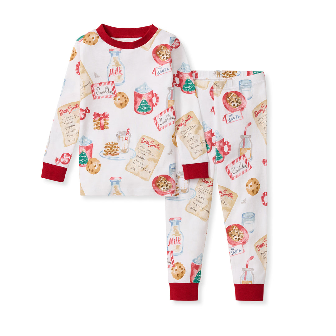 Cookies For Santa Organic Cotton Two-Piece Pajamas