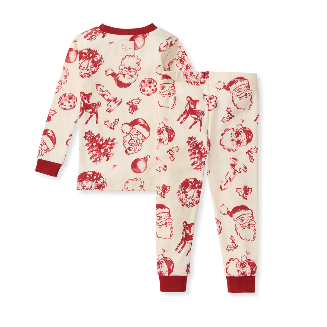 Nostalgic Christmas Organic Cotton Two-Piece Pajamas