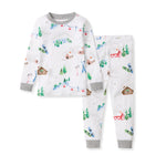 Load image into Gallery viewer, Ski Slopes Organic Cotton Two-Piece Pajamas