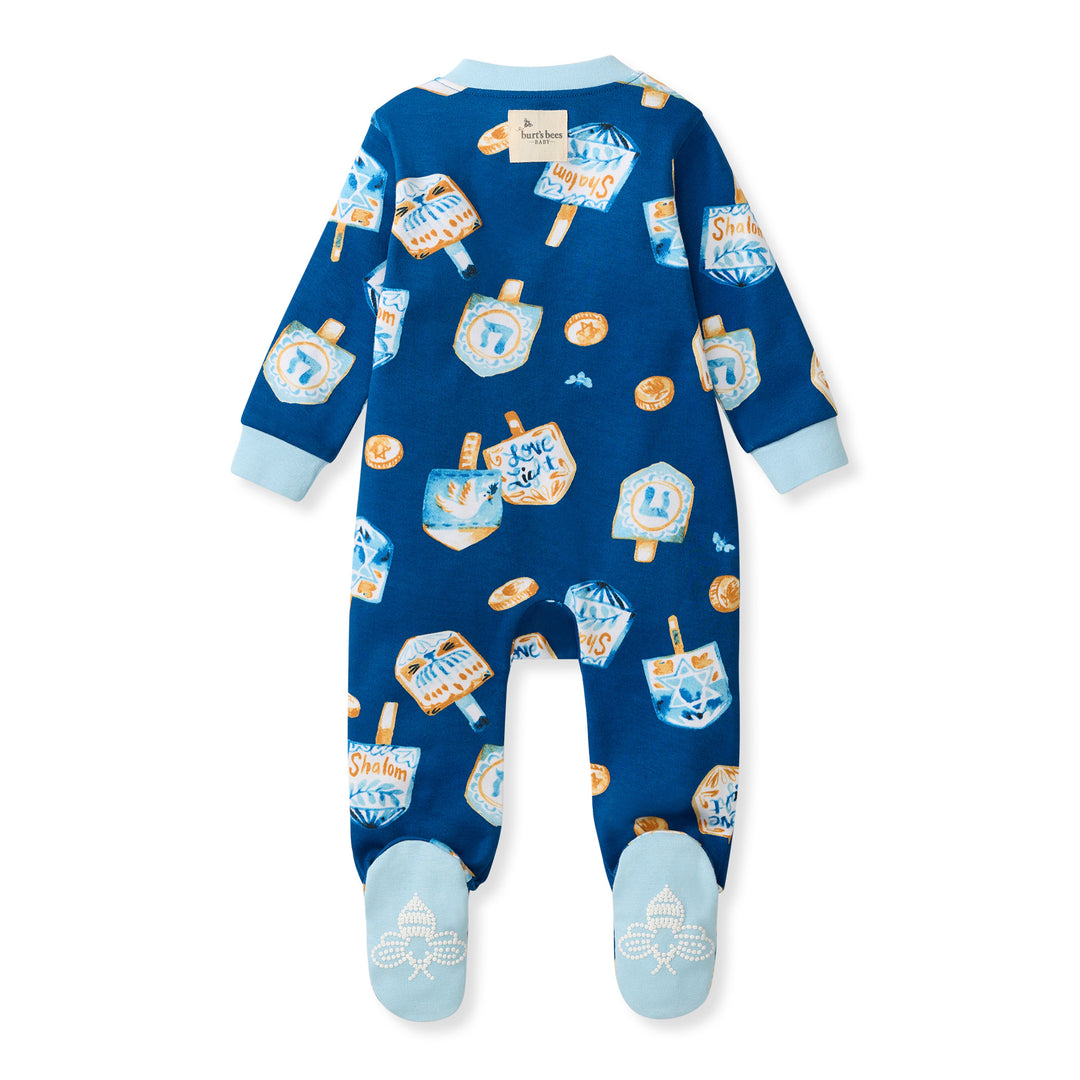 Dreidel, Dreidel, Dreidel Organic Cotton Sleep & Play Footed