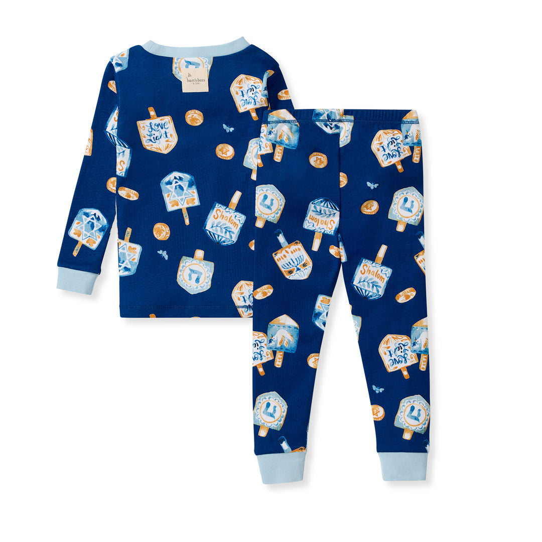 Dreidel, Dreidel, Dreidel Organic Cotton Two-Piece Pajamas
