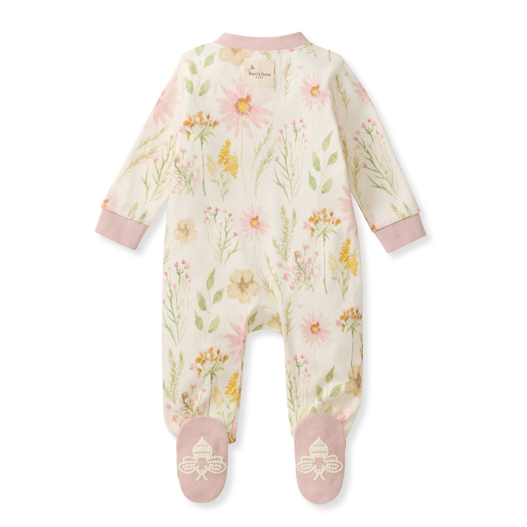 Wild Floral Organic Cotton Sleep & Play Footed