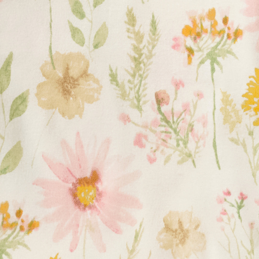 Wild Floral Organic Cotton Sleep & Play Footed