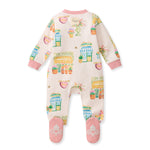Load image into Gallery viewer, Les Fleurs Organic Cotton Sleep &amp; Play Footed