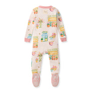 Les Fleurs Organic Cotton Sleeper Footed