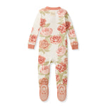 Load image into Gallery viewer, Autumn Rose Garden Organic Cotton Sleeper Footed