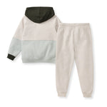 Load image into Gallery viewer, Color Blocked Sweatshirt &amp; Pants Set - Bobcat Back
