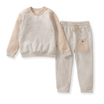 Load image into Gallery viewer, Seamed Organic Sweatshirt &amp; Pants Set
