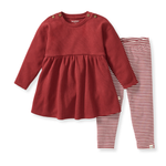 Load image into Gallery viewer, Thermal Organic Girl Tunic &amp; Pants Set
