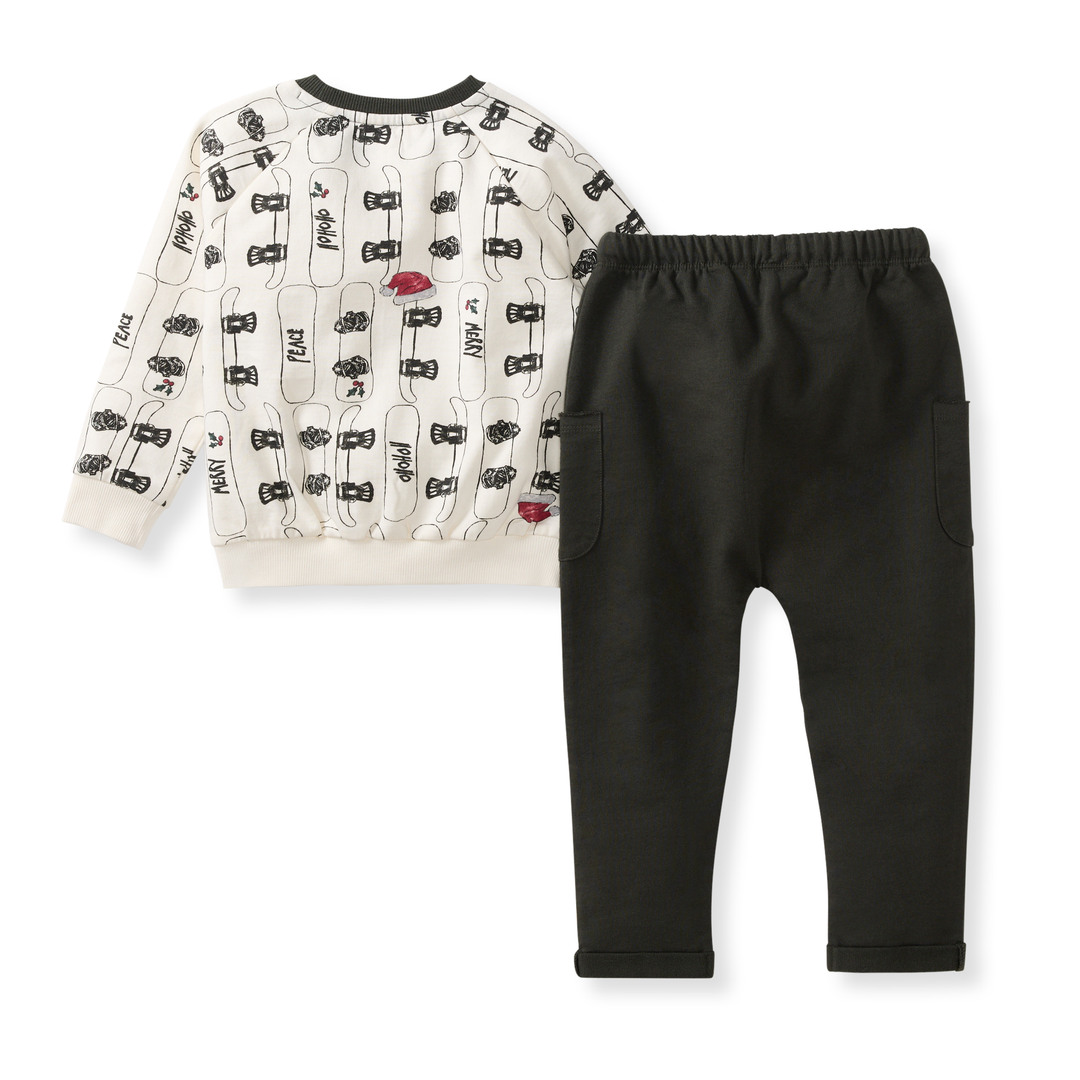 Deck The Slopes Sweatshirt & Pants Set Back