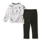 Load image into Gallery viewer, Hockey Season Sweatshirt &amp; Pants Set Back
