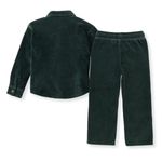 Load image into Gallery viewer, Knit Corduroy Boy Shirt &amp; Pants Set Back
