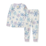 Load image into Gallery viewer, Snowflake Flurries Organic Cotton Two-Piece Pajamas Back
