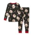 Load image into Gallery viewer, Candy Cane Bears Matching Family Two-Piece Pajamas Back
