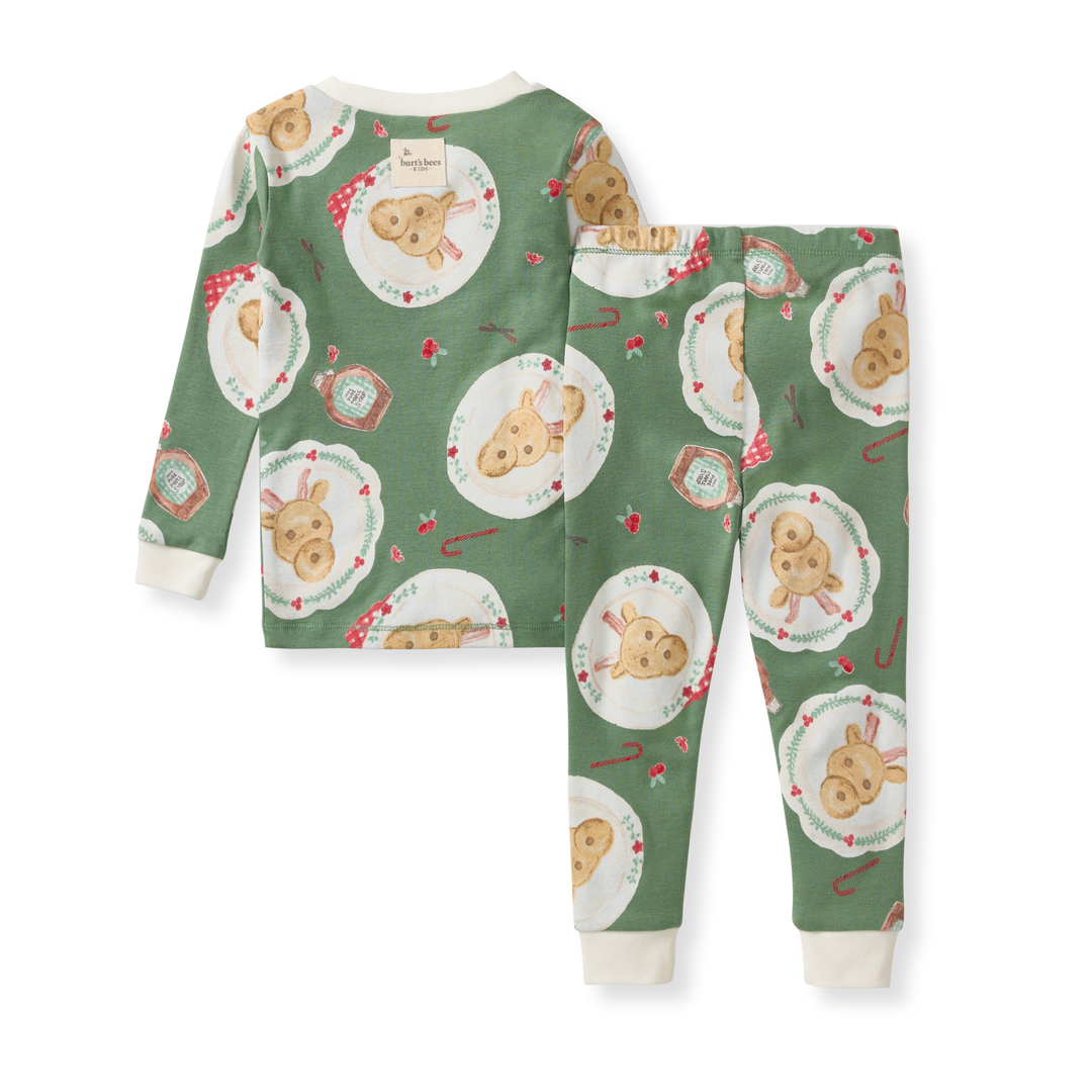 Reindeer Pancakes Two-Piece Pajamas Back