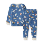 Load image into Gallery viewer, Meet Me on the Mountain Two-Piece Pajamas Back
