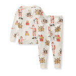 Load image into Gallery viewer, Santa&#39;s Little Helper Two-Piece Pajamas Back
