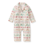 Load image into Gallery viewer, Magical Forest Fair Isle Flannel Jumpsuit