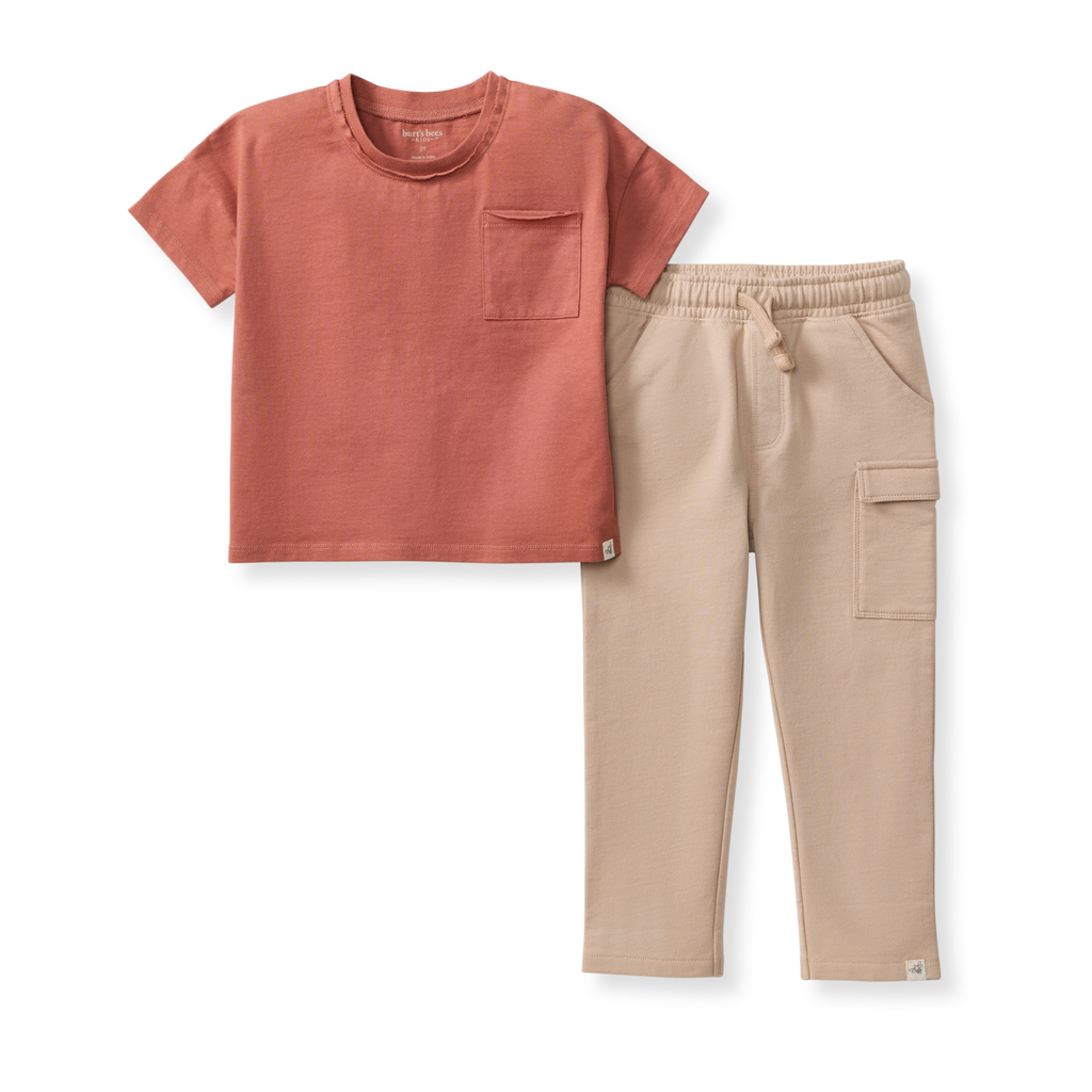 Drop Shoulder Infant Boy Tee Set