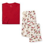 Load image into Gallery viewer, Guide My Sleigh Matching Organic Cotton Pajamas
