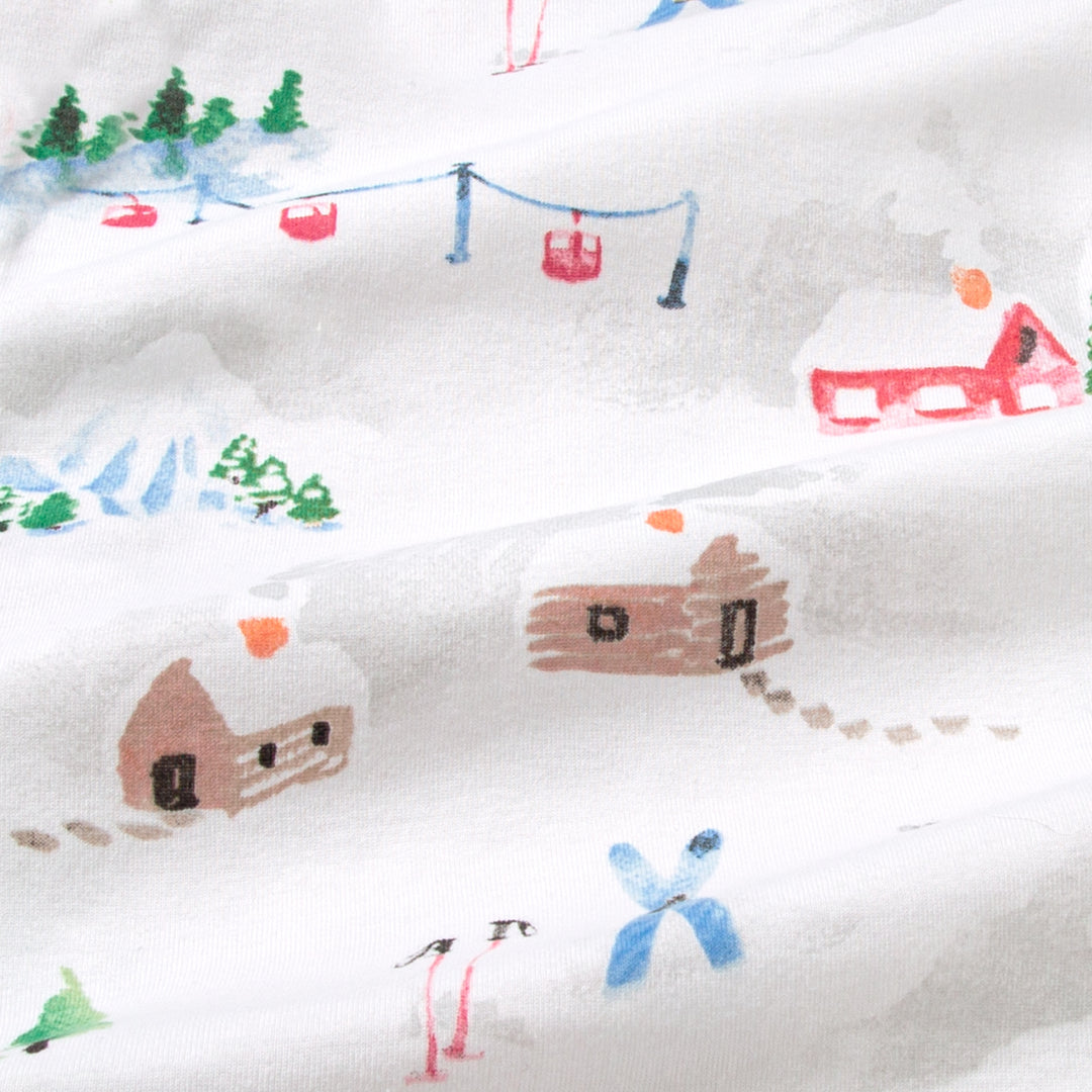 Ski Slopes Organic Cotton Two-Piece Pajamas