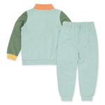 Load image into Gallery viewer, Color Blocked French Terry Top &amp; Pant Set
