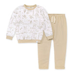 Load image into Gallery viewer, Bunny Toile French Terry Top &amp; Harem Pant Set
