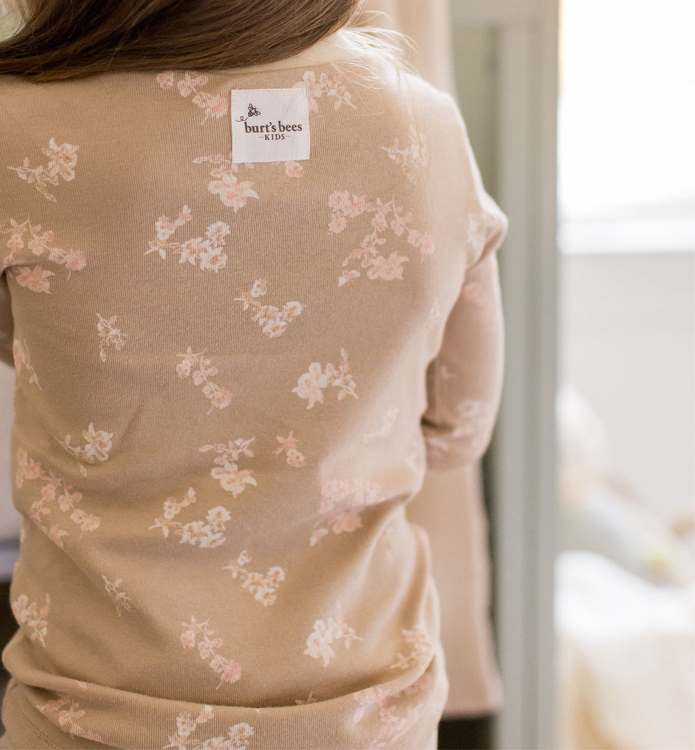 Whimsical Floral Organic Cotton Two-Piece Pajamas