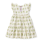 Load image into Gallery viewer, Fresh Herbs Organic Cotton Dress Back
