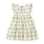 Load image into Gallery viewer, Fresh Herbs Organic Cotton Dress Back
