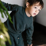 Load image into Gallery viewer, Product Image 2 of Acid Wash Sweatshirt &amp; Pants Set - Zucchini Green
