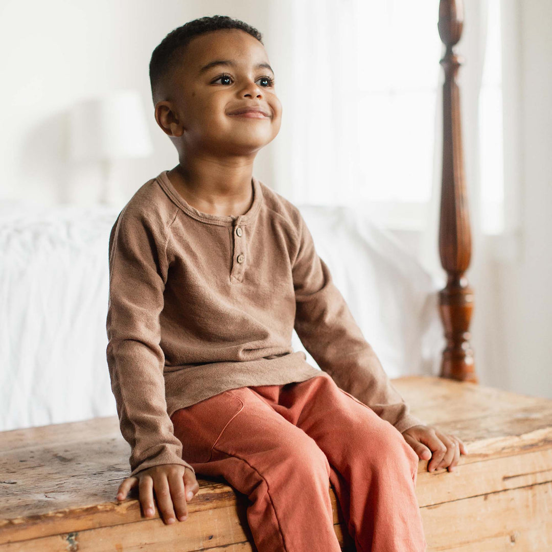 Textured Knit Infant Tee Set