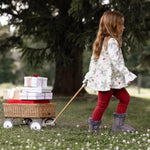 Load image into Gallery viewer, Product Image 9 of Holiday Snowflakes Organic Tunic &amp; Pants Set
