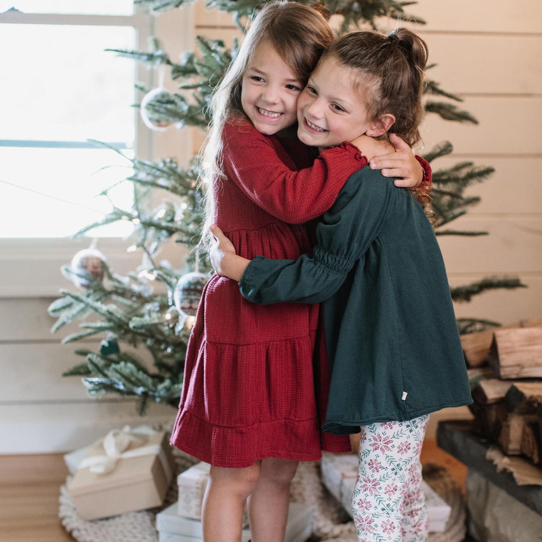 Product Image 6 of Poinsettia Fair Isle Organic Tunic & Pants Set