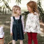 Load image into Gallery viewer, Product Image 5 of Poinsettia Fair Isle Organic Girl Tee &amp; Dress Set
