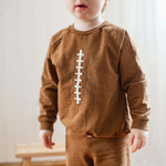 Load image into Gallery viewer, Acid Wash Football Infant Sweatshirt Set
