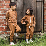 Load image into Gallery viewer, Acid Wash Football Infant Sweatshirt Set
