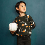 Load image into Gallery viewer, Midnight Fright Infant Sweatshirt Set
