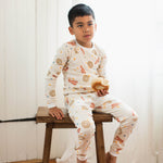 Load image into Gallery viewer, Eggs &amp; Coffee Kids PJ Set 2 Pack
