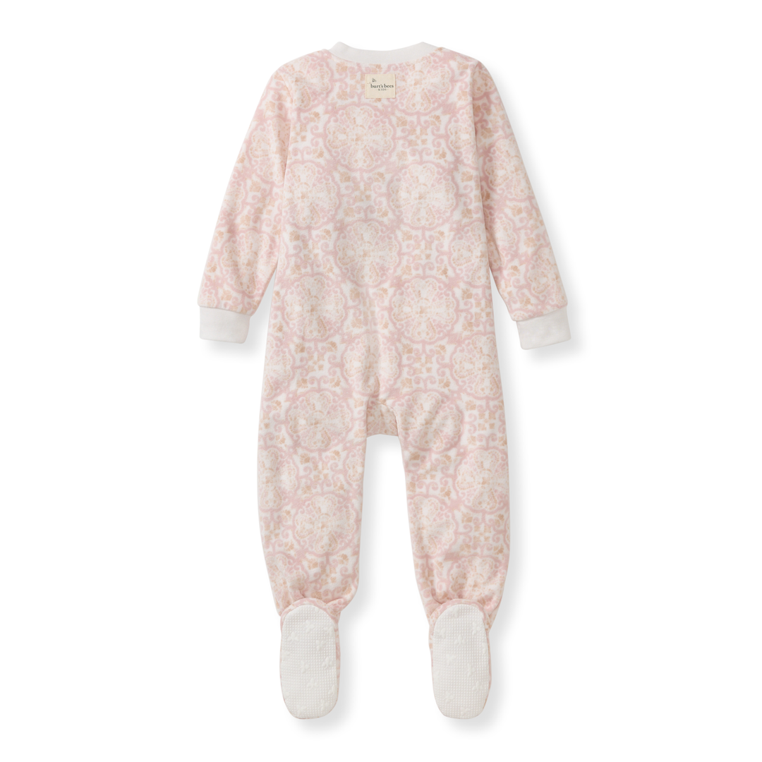 Boho Tiles polarbee™ Repreve® Fleece Pajamas Back