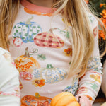 Load image into Gallery viewer, Product Image 1 of Prettiest Pumpkins Organic Cotton Two-Piece Pajamas