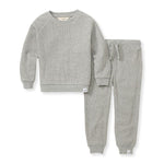 Load image into Gallery viewer, Organic Cotton Infant Boy Thermal Top and Pants Set
