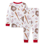 Load image into Gallery viewer, Baseball Organic Cotton Kid Tee &amp; Pant PJ Set
