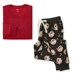 Load image into Gallery viewer, Candy Cane Bears Matching Family Women&#39;s Pajamas
