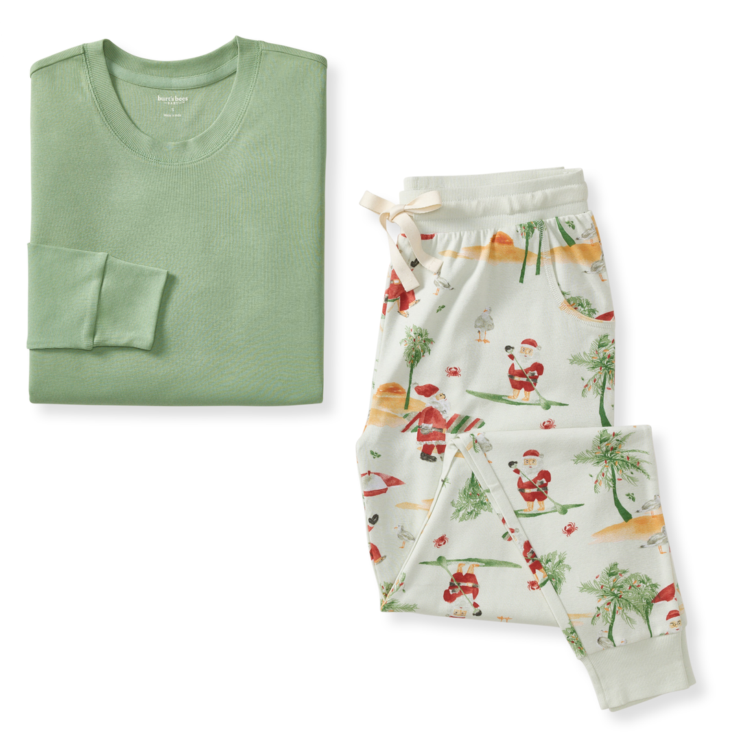 Surfin Santa Matching Family Women's Pajamas