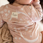 Load image into Gallery viewer, Product Image 2 of Celestial Moon polarbee™ Repreve® Fleece Pajamas - Organic Rose

