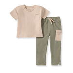 Load image into Gallery viewer, Drop Shoulder Toddler Tee Set
