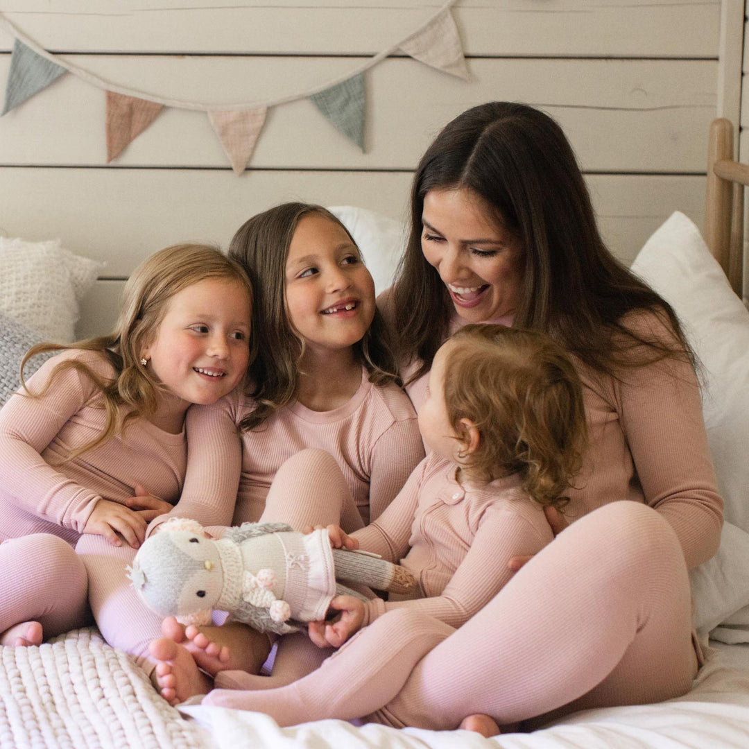 Product Image 1 of Honeysoft™ Mommy & Me Matching Thermal Lyocell Pajamas - Persian Rose